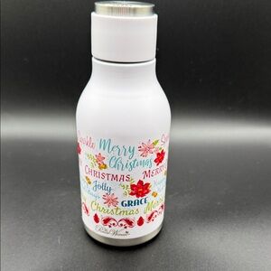 The Pioneer White Christmas Themed Water Bottle